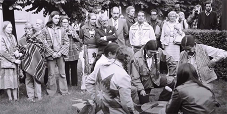 Bridge to the Future archival footage of indigenous drum circle