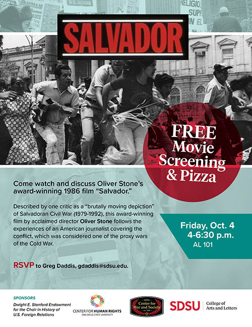 Movie Screening of Salvador